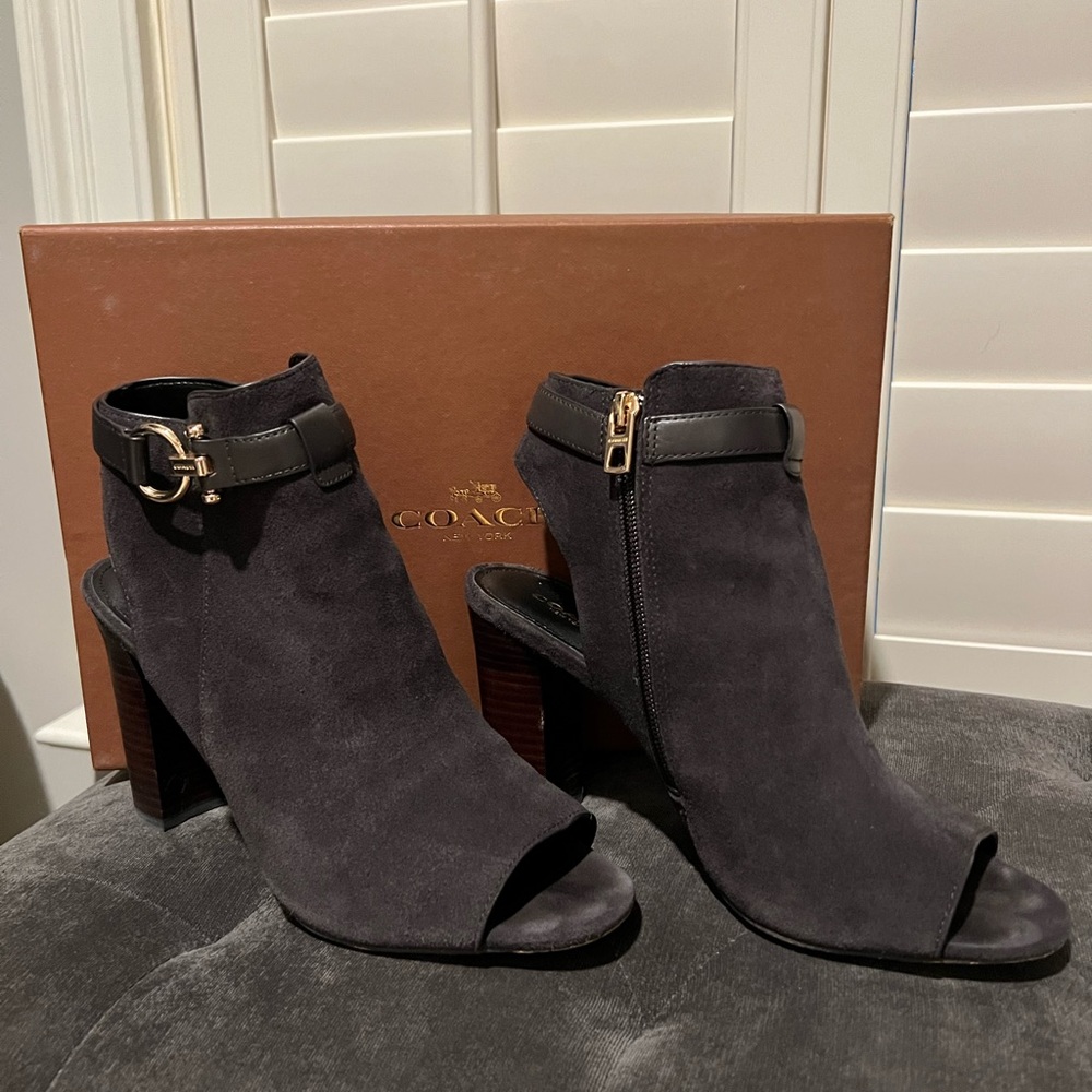 Coach, Lafayette Suede/Mat Calf, Ebony, 8.5